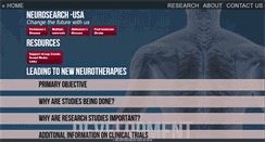 Desktop Screenshot of neurosearch-usa.com